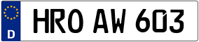 Trailer License Plate